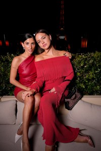 Becky Hearn and Emma Brooks McAllister at the Kendall Jenner x FWRD Paris couture party