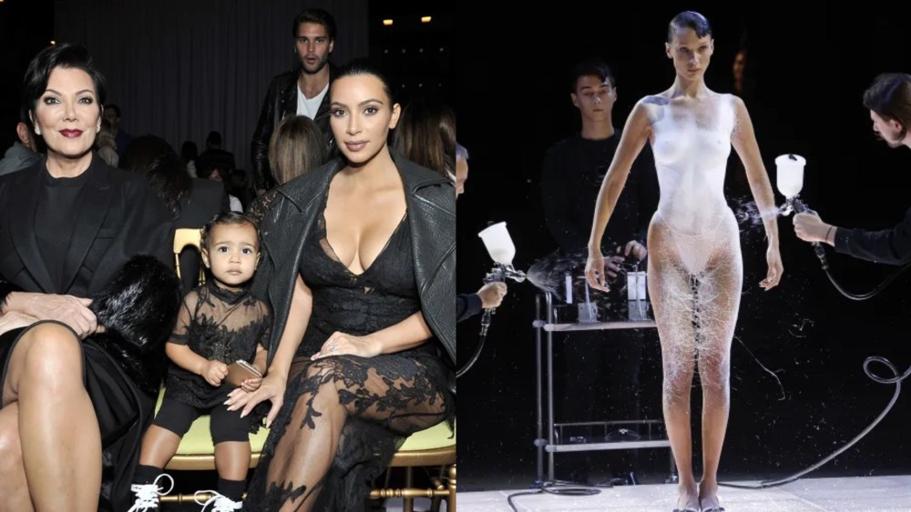 The Biggest Celebrity Moments at Paris Fashion Week of All Time: Kim Kardashian's Family Affair, Bella Hadid's Spray-painted Gown and More