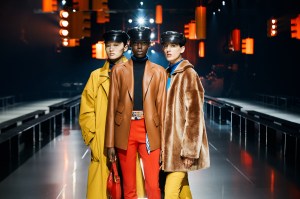 A preview of the Hermès Fall 2024 ready-to-wear collection showing at Pier 36 in New York.