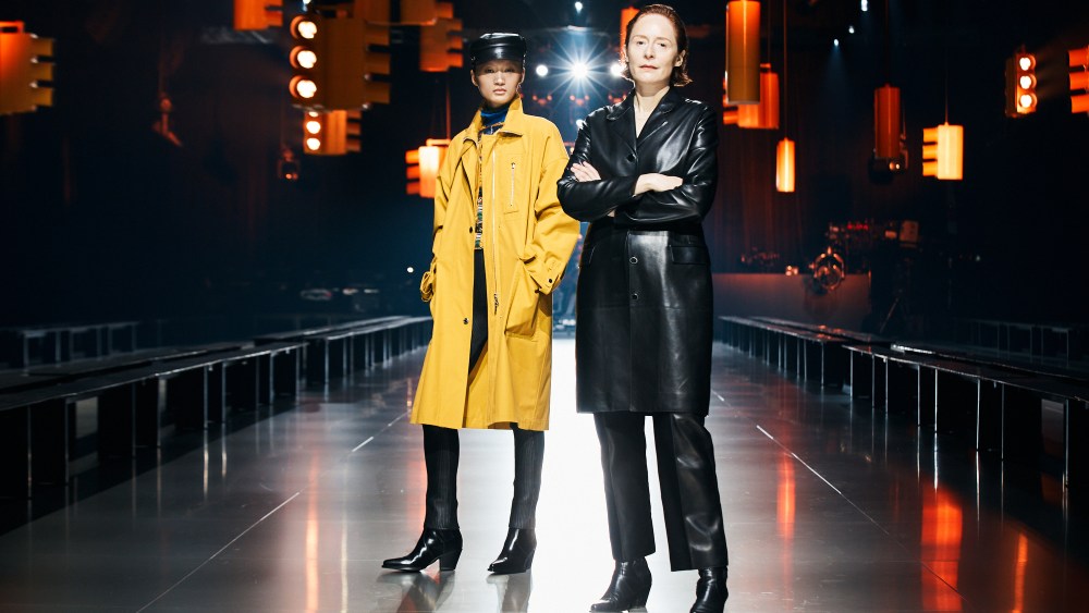 A preview of the Hermès Fall 2024 ready-to-wear collection showing at Pier 36 in New York.