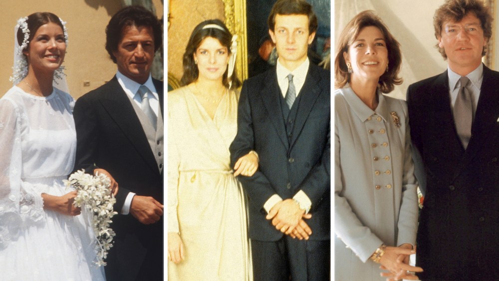 Princess Caroline of Monaco with Philippe Junot, Stefano Casiraghi and Prince Ernst August of Hanover
