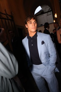 Guest at the Ralph Lauren x Esquire dinner during Milan Fashion Week