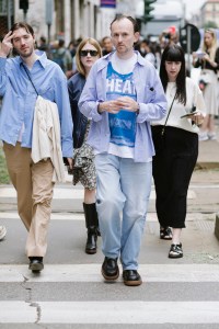 Street style at Milan Fashion Week Men’s Spring 2025