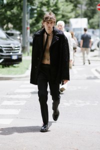 Street style at Milan Fashion Week Men’s Spring 2025