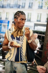 Street Style Accessory Trends at Paris Fashion Week Men’s Spring 2025: Scarves