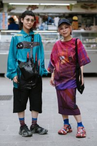 Street style at Milan Fashion Week Men's Spring 2025.
