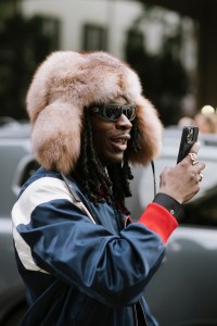 Street style at Milan Fashion Week Men's Spring 2025.