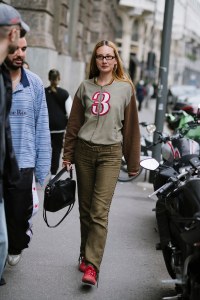 Street style at Milan Fashion Week Men's Spring 2025.