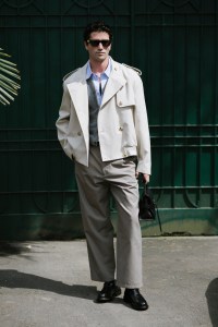 Street style at Milan Fashion Week Men's Spring 2025.