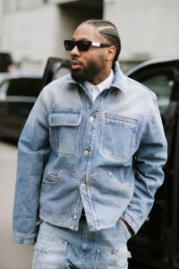 Street style at Milan Fashion Week Men's Spring 2025.