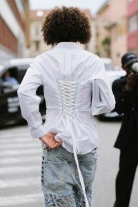 Street style at Milan Fashion Week Men's Spring 2025.