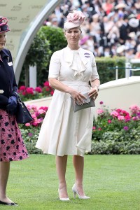 ASCOT, ENGLAND - JUNE 22: Zara Philllips is seen in the Parade Ring as she attends Royal Ascot 2017 at Ascot Racecourse on June 22, 2017 in Ascot, England.  (Photo by Chris Jackson/Getty Images)