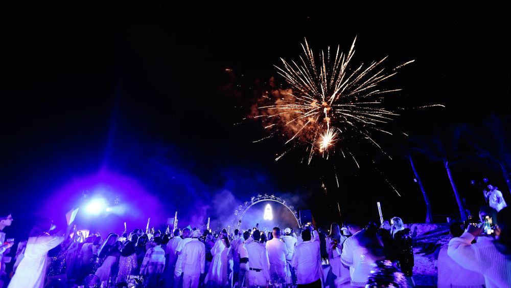 E.l.f. employees celebrate at an off-site event in Cabo San Lucas.
