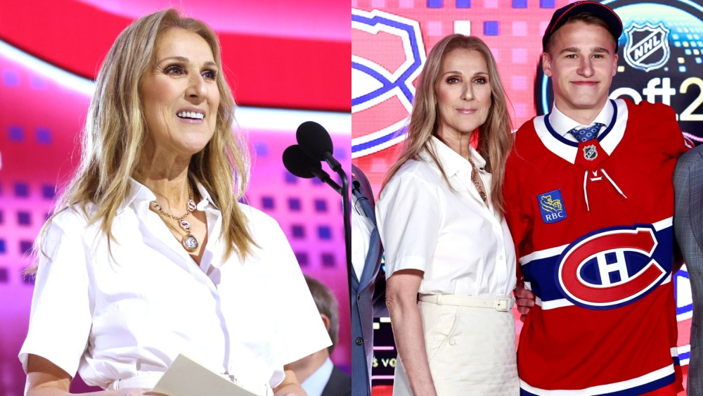 Celine Dion and Ivan Demidov at the first round of the 2024 NHL Draft on June 28 in Las Vegas, Gucci, monogram, minimalist, quiet luxury