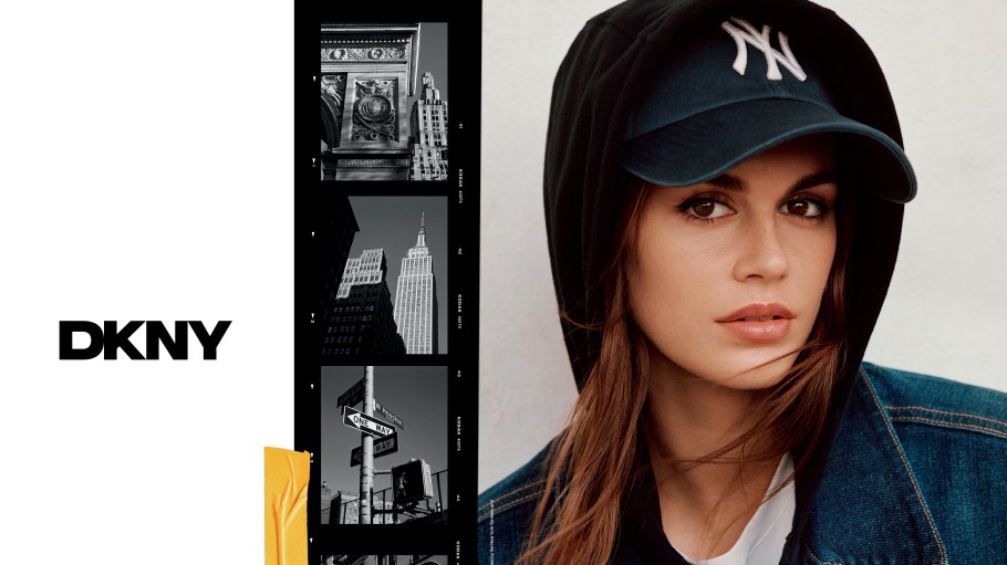 The spring DKNY campaign featuring Kaia Gerber
