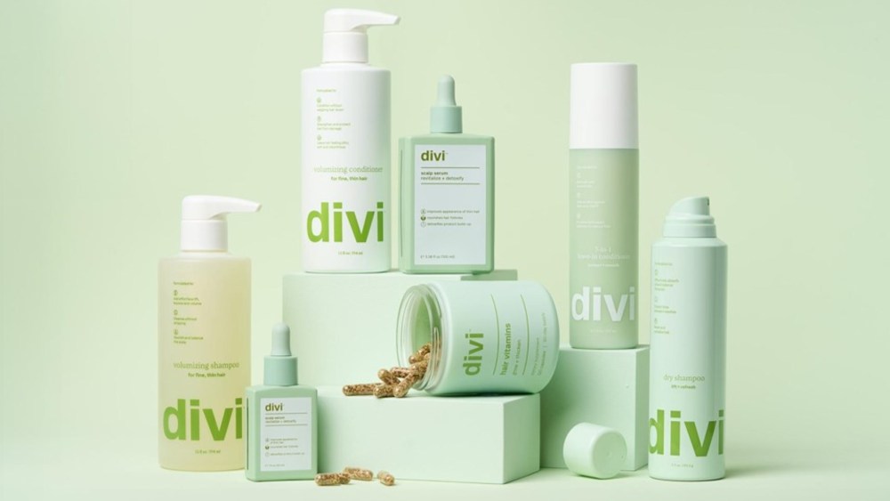 Divi's range of scalp care and hair growth products, ranging from $26 for its Dry Shampoo to $68 for hair growth capsules.