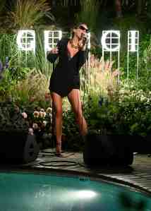 Miley Cyrus performs at the Gucci and Miley Cyrus event at Chateau Marmont