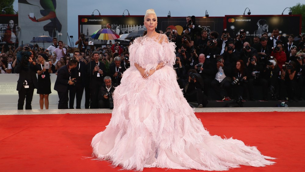 Lady Gaga walks the red carpet ahead of the 'A Star Is Born' screening during the 75th Venice Film Festival at Sala Grande on August 31, 2018 in Venice, Italy.