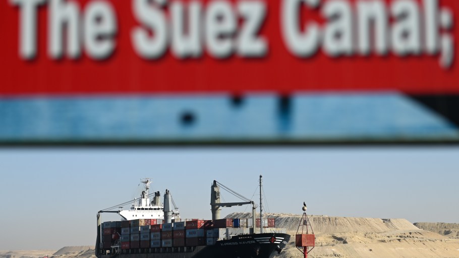 Osama Rabie, the head of the Suez Canal Authority, said revenues fell 23 percent to $7.2 billion in the 2023-2024 fiscal year.