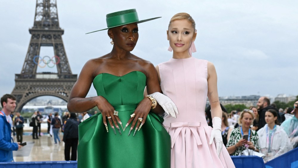 paris olympic games 2024 opening ceremony outfits, Cynthia Erivo and Ariana Grande