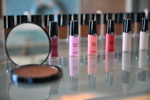 The scene at the Giorgio Armani Mare 2024 Collection Pop Up at Little Beach House Malibu.