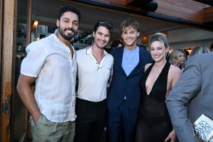 Michael Evans Behling, Chase Stokes, Christopher Briney and Lili Reinhart