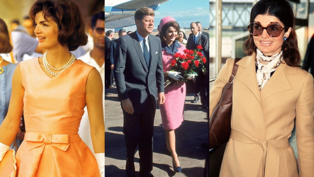 Jackie Kennedy in 1962, 1963 and 1971.