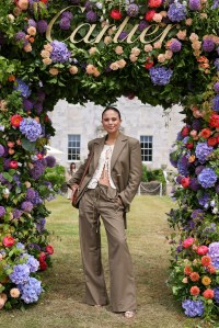 CHICHESTER, ENGLAND - JULY 14: Jessica Plummer attends Cartier Style Et Luxe at the Goodwood Festival of Speed on July 14, 2024 in Chichester, England. (Photo by Max Cisotti/Dave Benett)