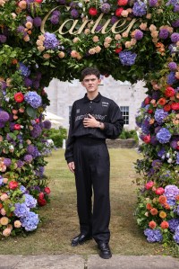 CHICHESTER, ENGLAND - JULY 14: Joe Locke attends Cartier Style Et Luxe at the Goodwood Festival of Speed on July 14, 2024 in Chichester, England. (Photo by Max Cisotti/Dave Benett)