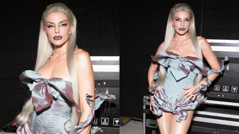 Julia Fox attends Ladyland 2024 on June 29 in New York, decaying orchid corset, A'kai Littlejohn