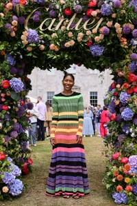 CHICHESTER, ENGLAND - JULY 14: Kenya Hunt, Editor-in-Chief of ELLE UK, attends Cartier Style Et Luxe at the Goodwood Festival of Speed on July 14, 2024 in Chichester, England. (Photo by Max Cisotti/Dave Benett)