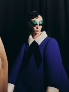 Backstage at the Marc Jacobs Fall 2024 ready-to-wear show at New York Fashion Week.