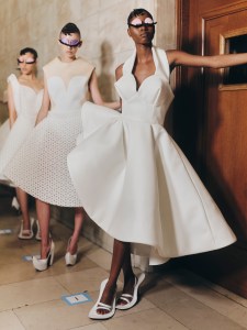 Backstage at the Marc Jacobs Fall 2024 ready-to-wear show at New York Fashion Week.