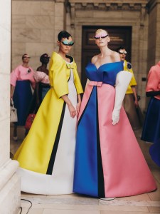 Backstage at the Marc Jacobs Fall 2024 ready-to-wear show at New York Fashion Week.