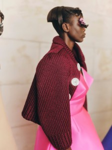 Backstage at the Marc Jacobs Fall 2024 ready-to-wear show at New York Fashion Week.
