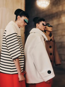 Backstage at the Marc Jacobs Fall 2024 ready-to-wear show at New York Fashion Week.