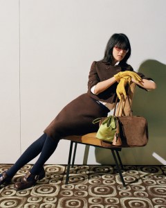 MINNIE starring in the Miu Miu fall 2024 ad campaign.