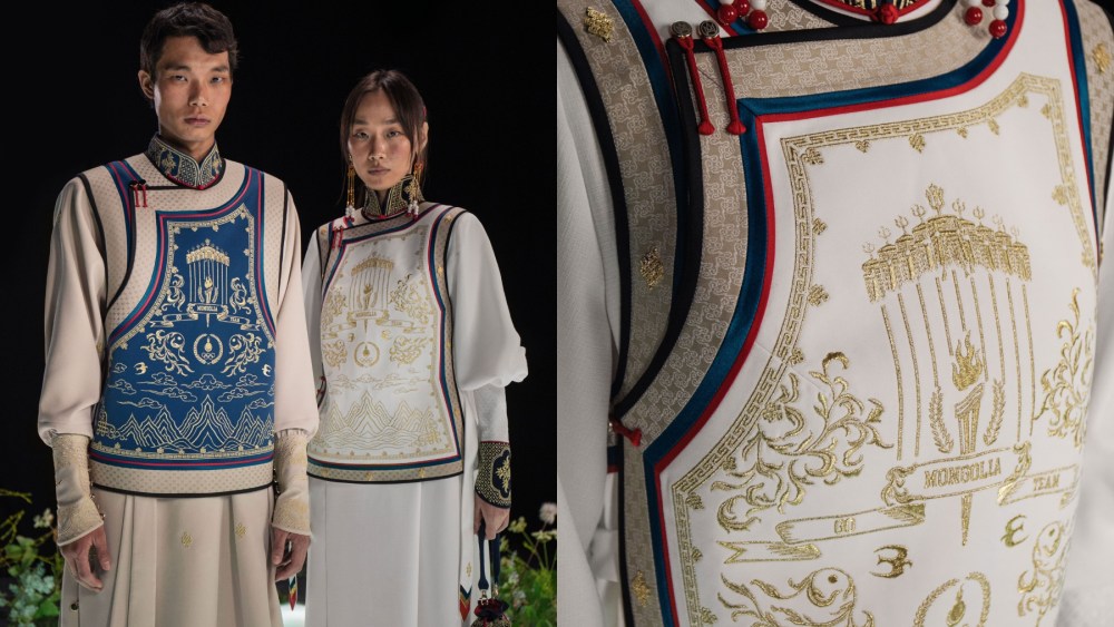 Michel & Amazonka's uniforms for the Mongolian team at the 2024 Paris Olympics.