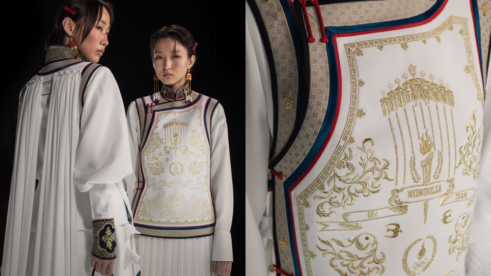 Michel & Amazonka's uniforms for the Mongolian team at the 2024 Paris Olympics.