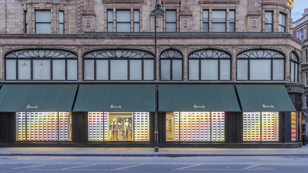 The new Dior windows at Harrods for the brand's 2024 summer takeover.