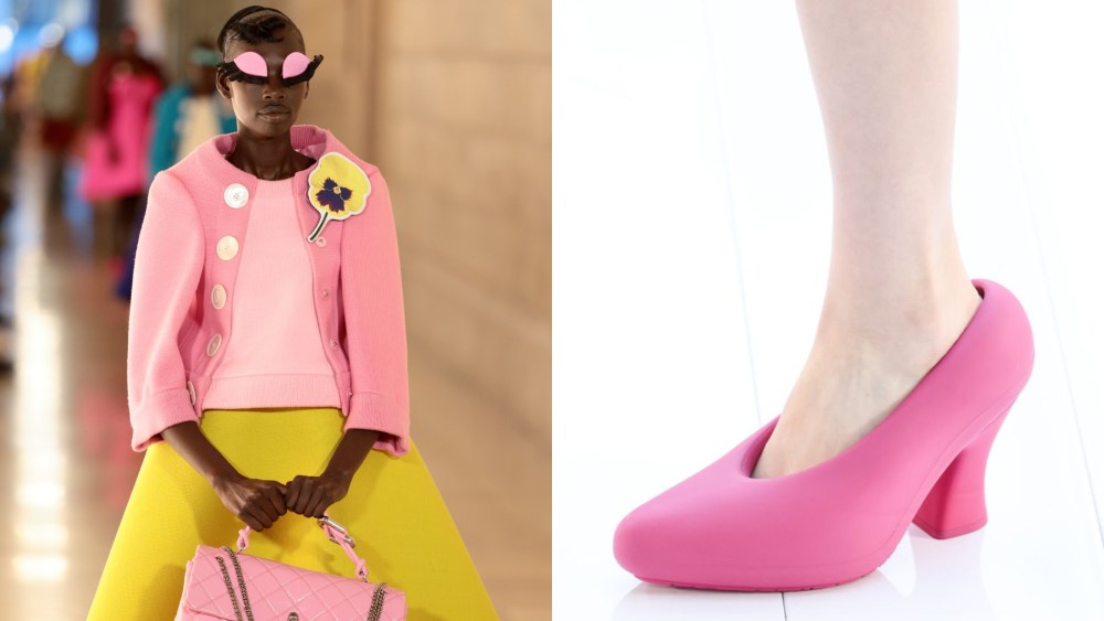 Marc Jacobs' fall 2024 fashion show; Loewe's spring 2023 fashion show, runway, 90s, rubber, nostalgia, Polly Pocket, toys, doll