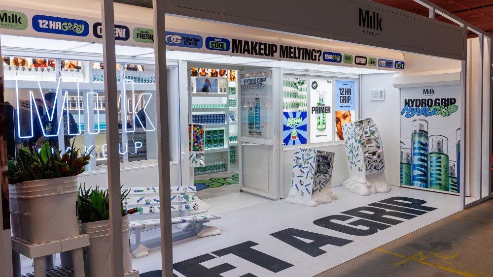 Milk Makeup's booth at Sephoria 2023, held in New York.