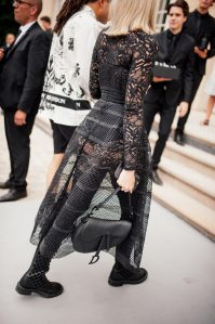 Street Style Trends at Paris Fashion Week Couture Fall 2024: Monochromatic Black