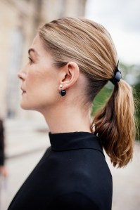 Street Style Trends at Paris Fashion Week Couture Fall 2024: Monochromatic Black