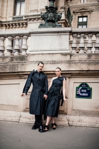 Street Style Trends at Paris Fashion Week Couture Fall 2024: Monochromatic Black