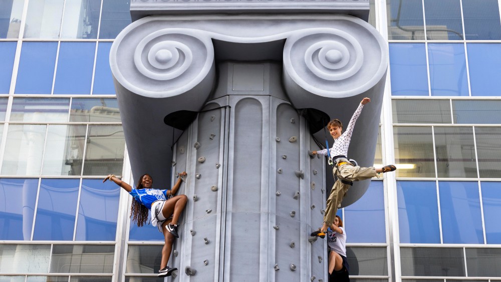 The Selfridges Climbing Column opens today on Edwards Mews, with The GorpGirls community as the first to make the 40ft climb. Available for customers to book now as part of Sportopia, Selfridges’ celebration of sport this summer.