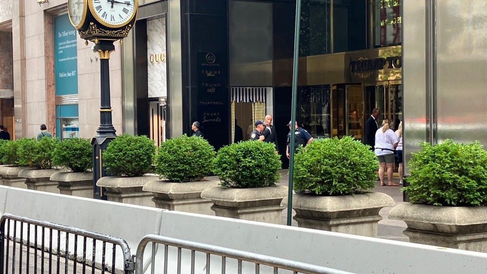 Trump Tower barricaded