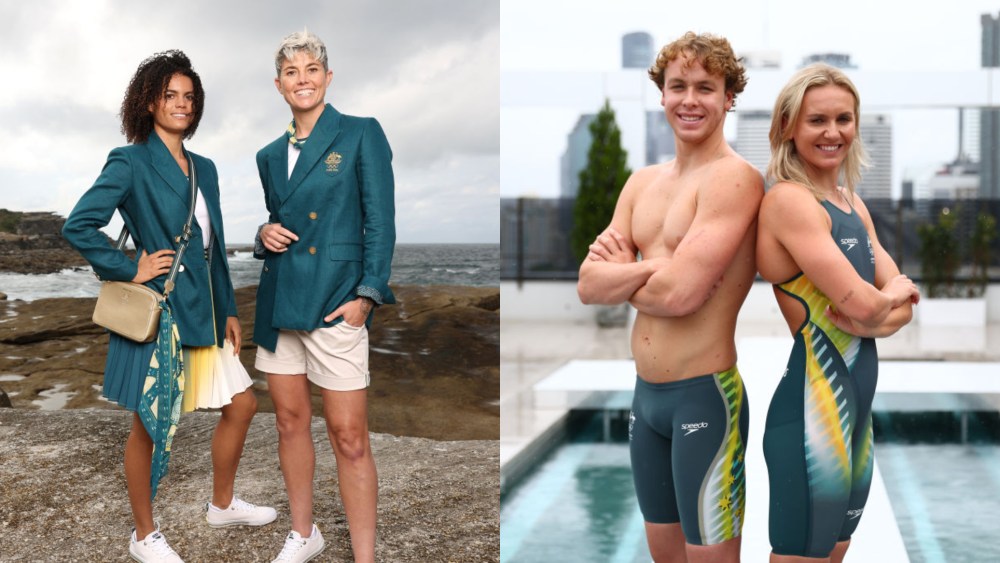 Team Australia uniforms for Paris 2024 Olympics.