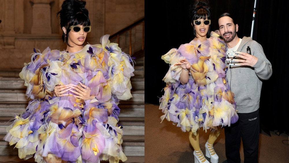 NEW YORK, NEW YORK - JULY 01: (L-R) Cardi B and Marc Jacobs attend the Marc Jacobs Fall 2024 Runway at New York Public Library on July 01, 2024 in New York City. (Photo by Dimitrios Kambouris/Getty Images for Marc Jacobs)