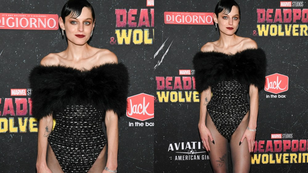 Emma Corrin at the Marvel Studios’ “Deadpool & Wolverine” World Premiere held at David H. Koch Theater on July 22, 2024 in New York, New York.